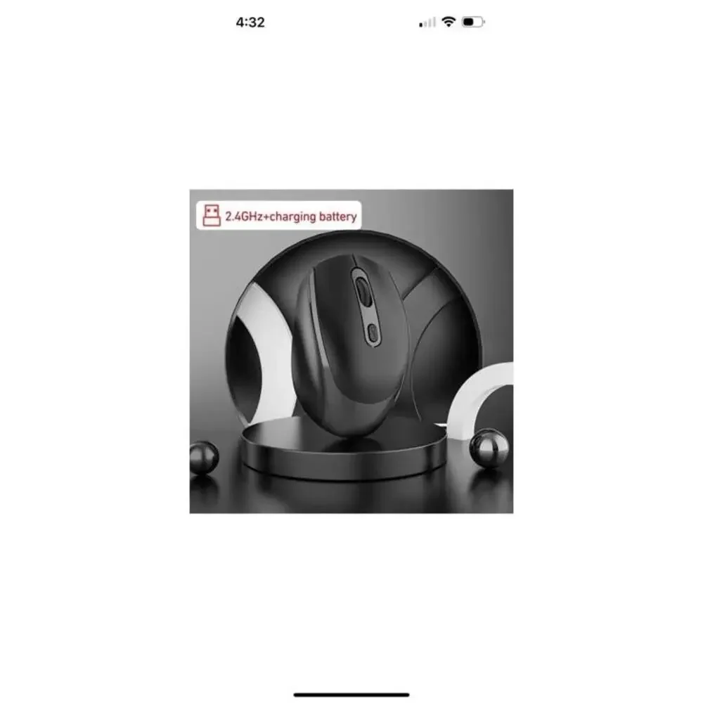 Quagswag Wireless Charging Mouse Black